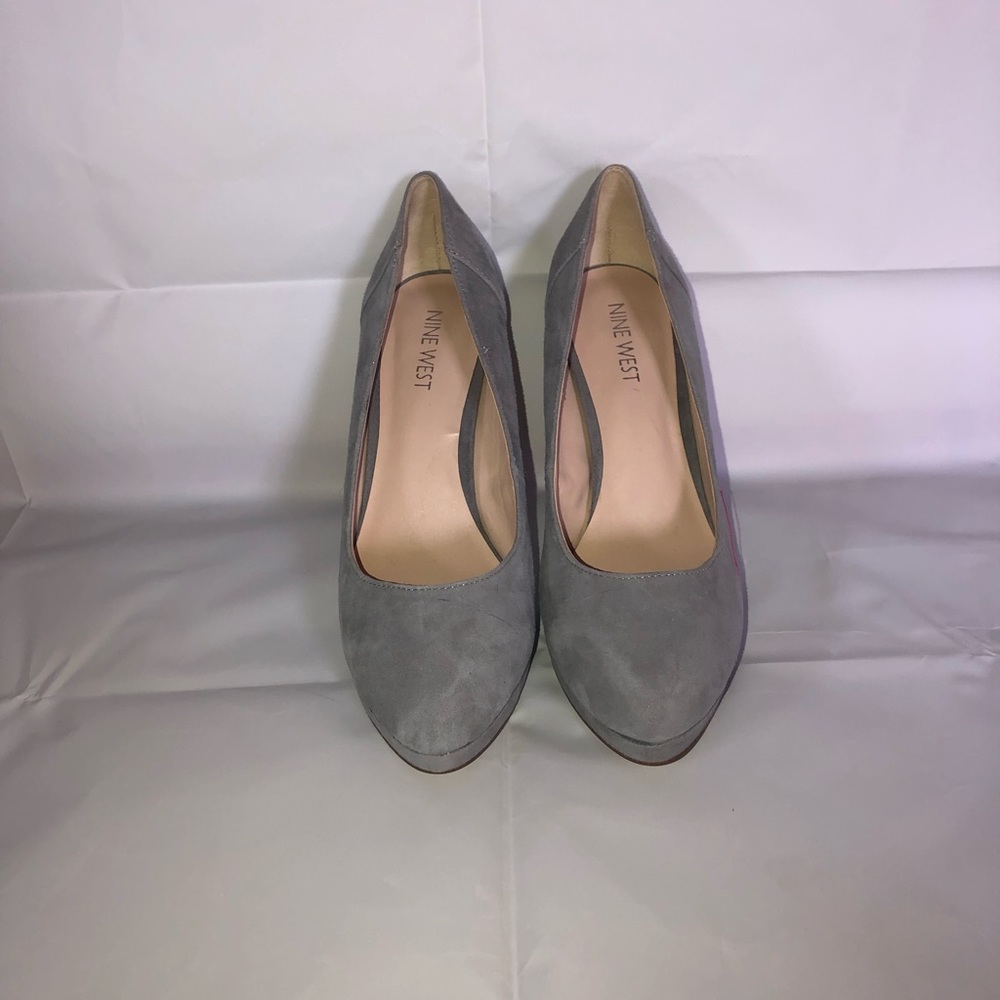 Nine West gray heels